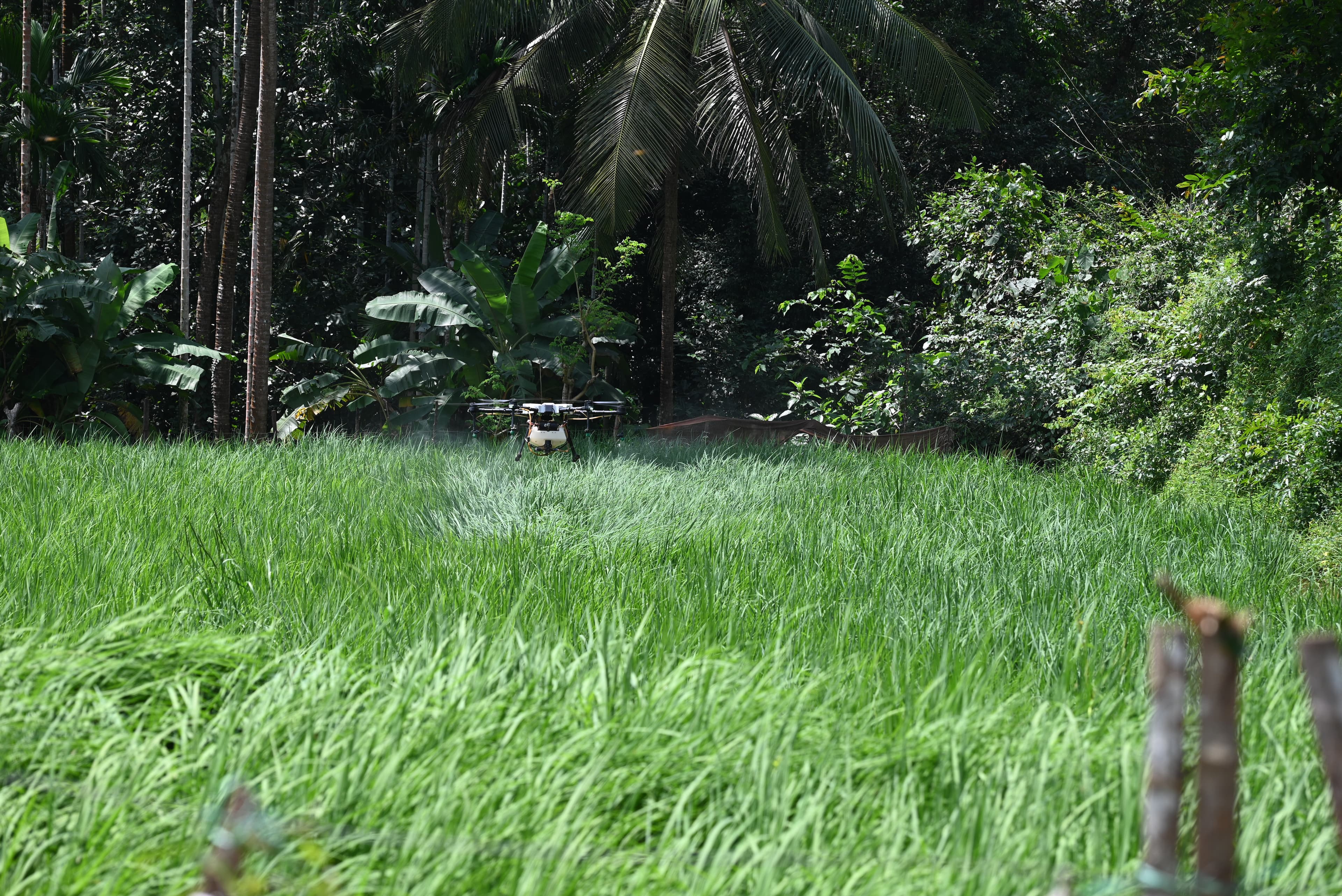 Precision agricultural spraying of liquid organic fertilizer